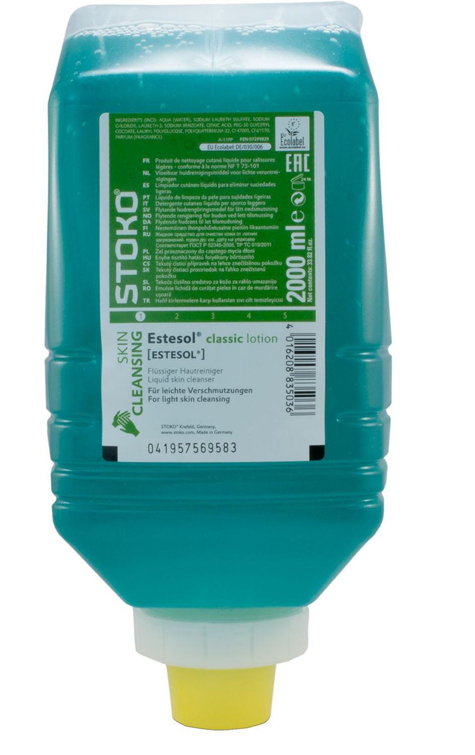 Estesol® Hautreiniger für leichte Verschmutzungen 2000-ml-Softflasche Estesol® Hautreiniger für leichte Verschmutzungen 2000-ml-Softflasche