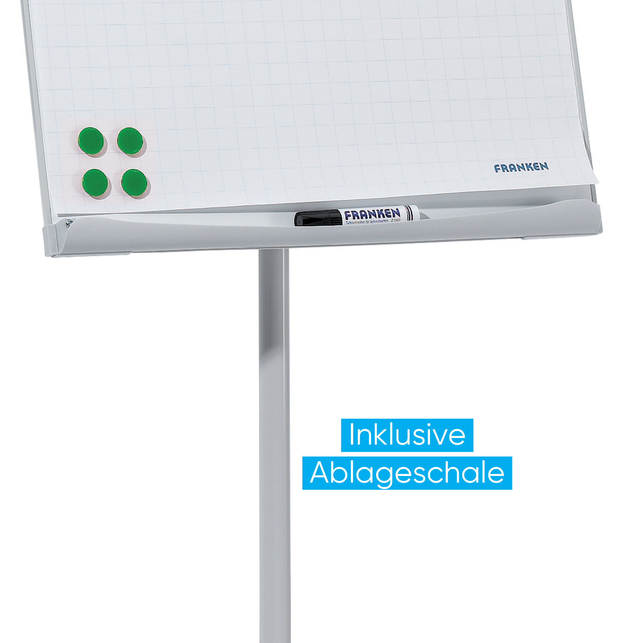 Flipchart Franken U-Act!Line Mobil FC91, Sternfuß mit Rollen, 70 x 100 cm