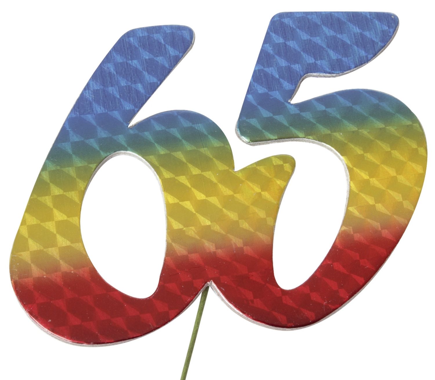 Jubiläumszahl 65 bunt Jubiläumszahl 65 bunt
