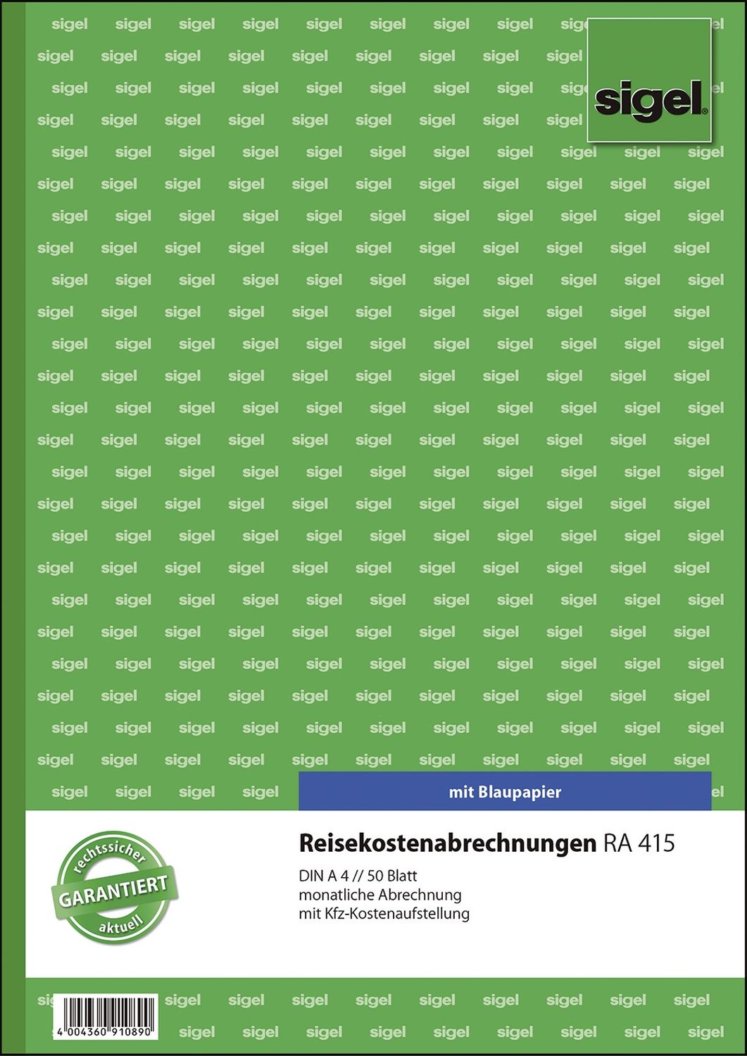 Reisekostenabrechnungen monatlich - A4, SD, MP, 50 Blatt