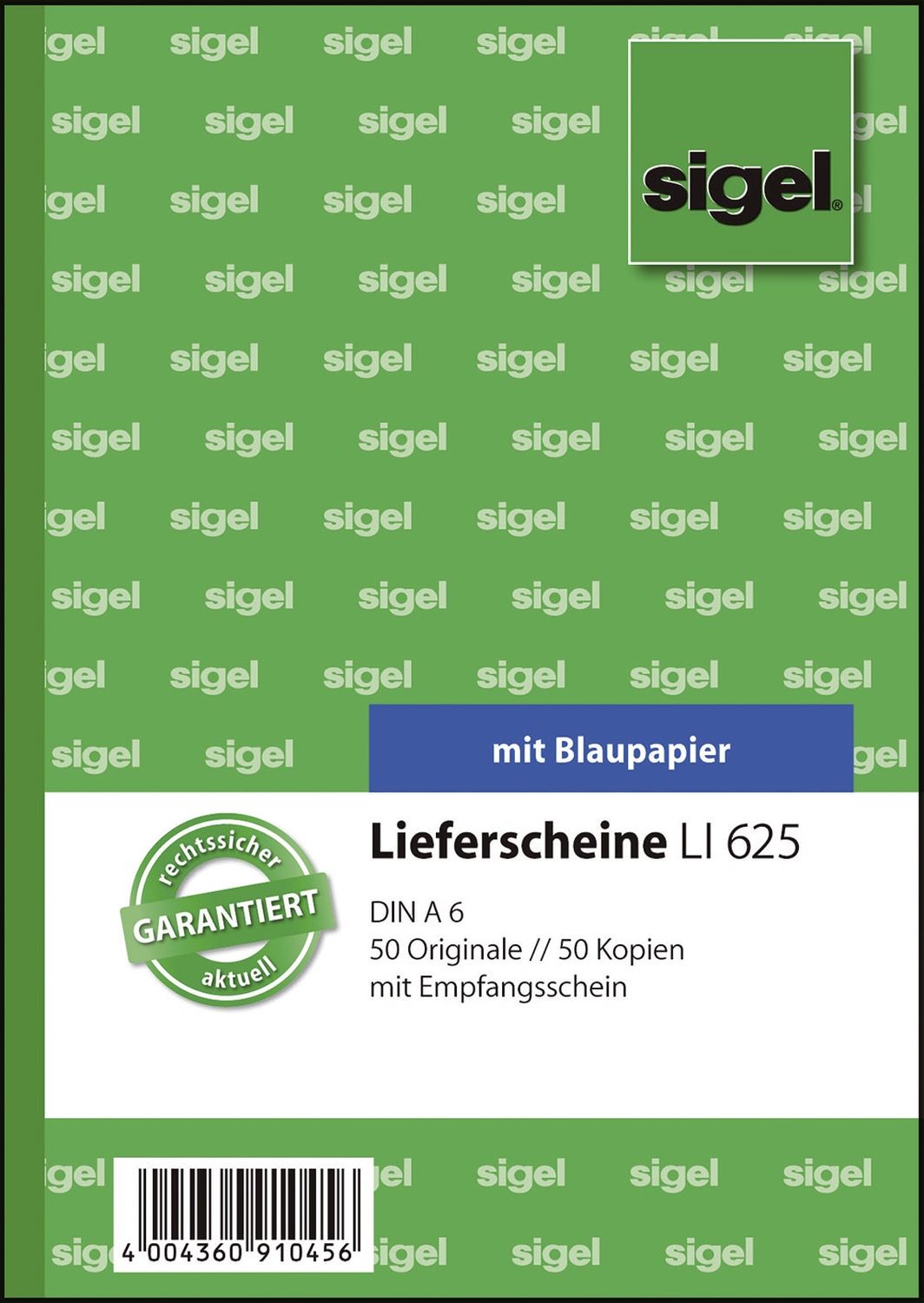 Lieferscheine mit Empfangsschein - A6, 1. und 2. Blatt bedruckt, 2 x 50 Blatt