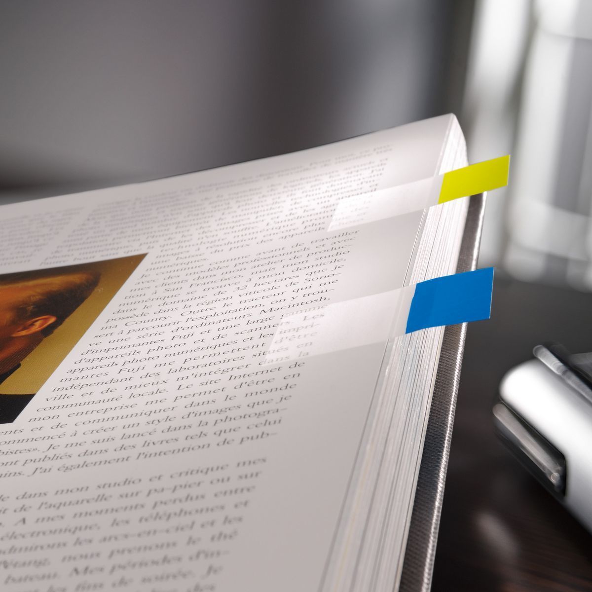 Page Marker Transparent - 50 x 20 mm, sortiert, 4x 40 Streifen