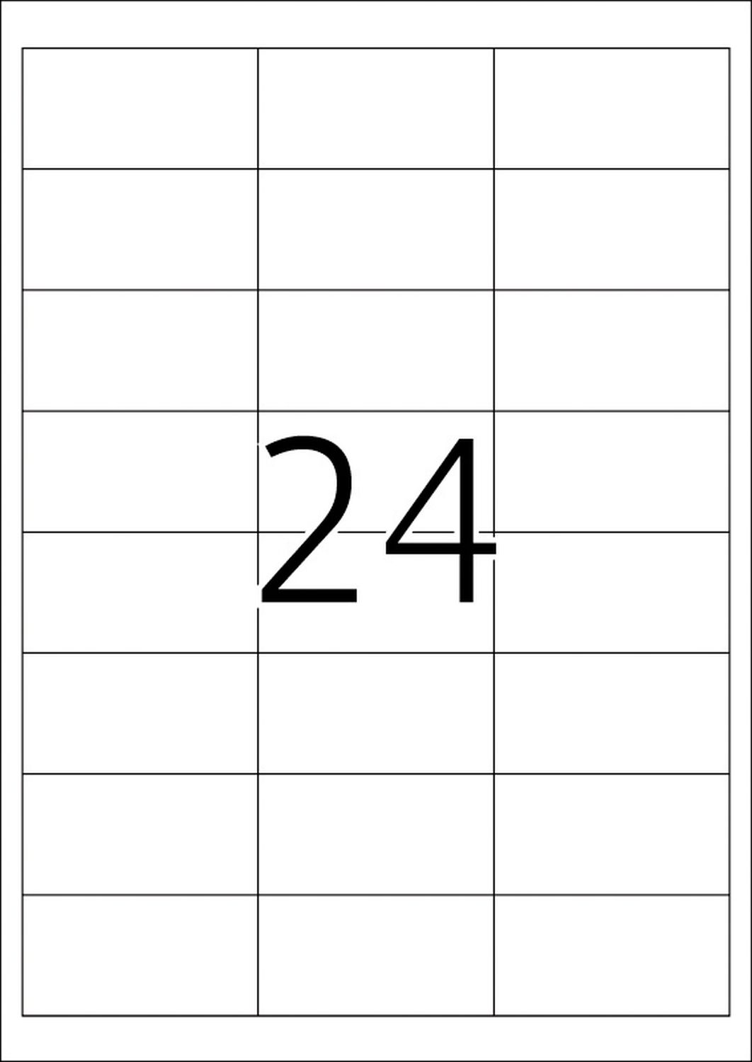 4670 Etiketten Premium A4, weiß 66x33,8 mm Papier matt 2400 St.