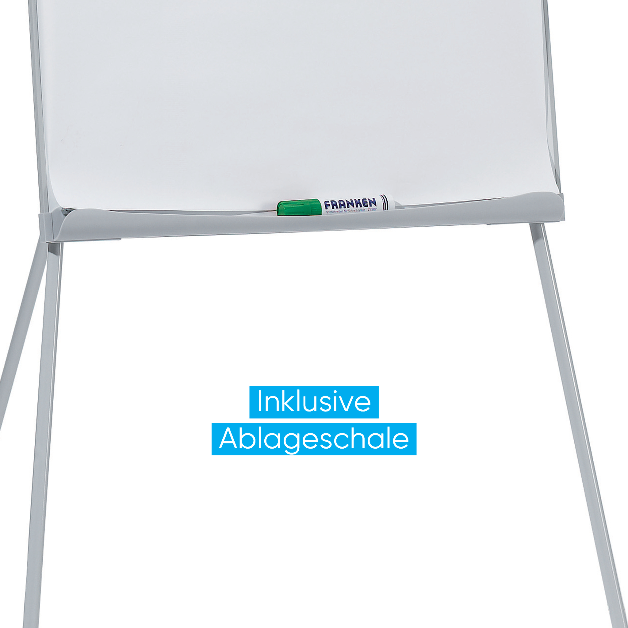 Flipchart Franken U-Act!Line Standard FC93, Dreibein, höhenverstellbar, 70 x 100 cm