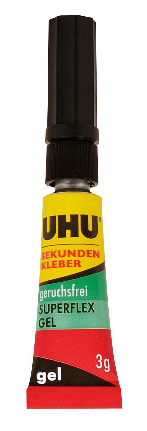 Sekundenkleber SUPERFLEX GEL - 3 g, geruchsfrei Sekundenkleber SUPERFLEX GEL - 3 g, geruchsfrei