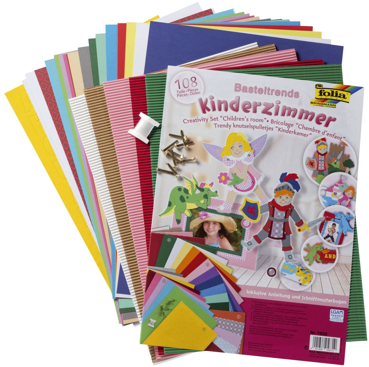 Bastelset "Kinderzimmer" - 108 tlg., verschiedenen Trendmaterialien Bastelset "Kinderzimmer" - 108 tlg., verschiedenen Trendmaterialien