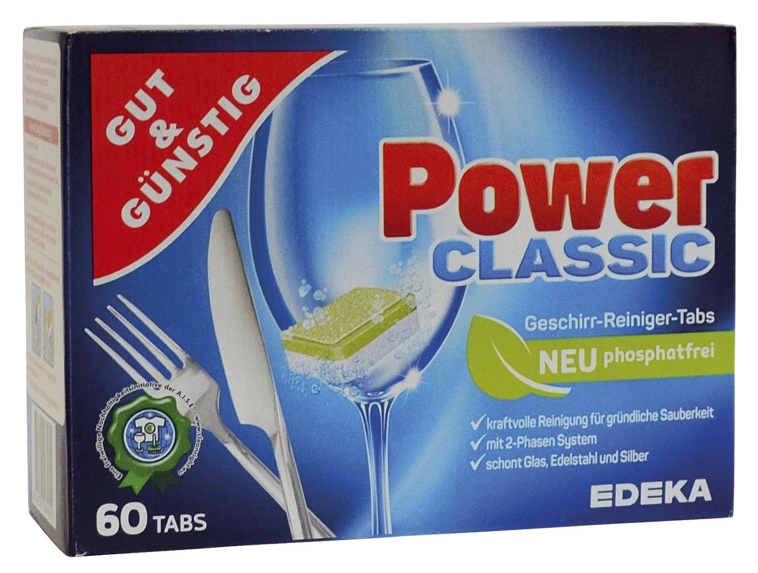 Gut & Günstig Geschirrspültabs - 60 Stück Gut & Günstig Geschirrspültabs - 60 Stück