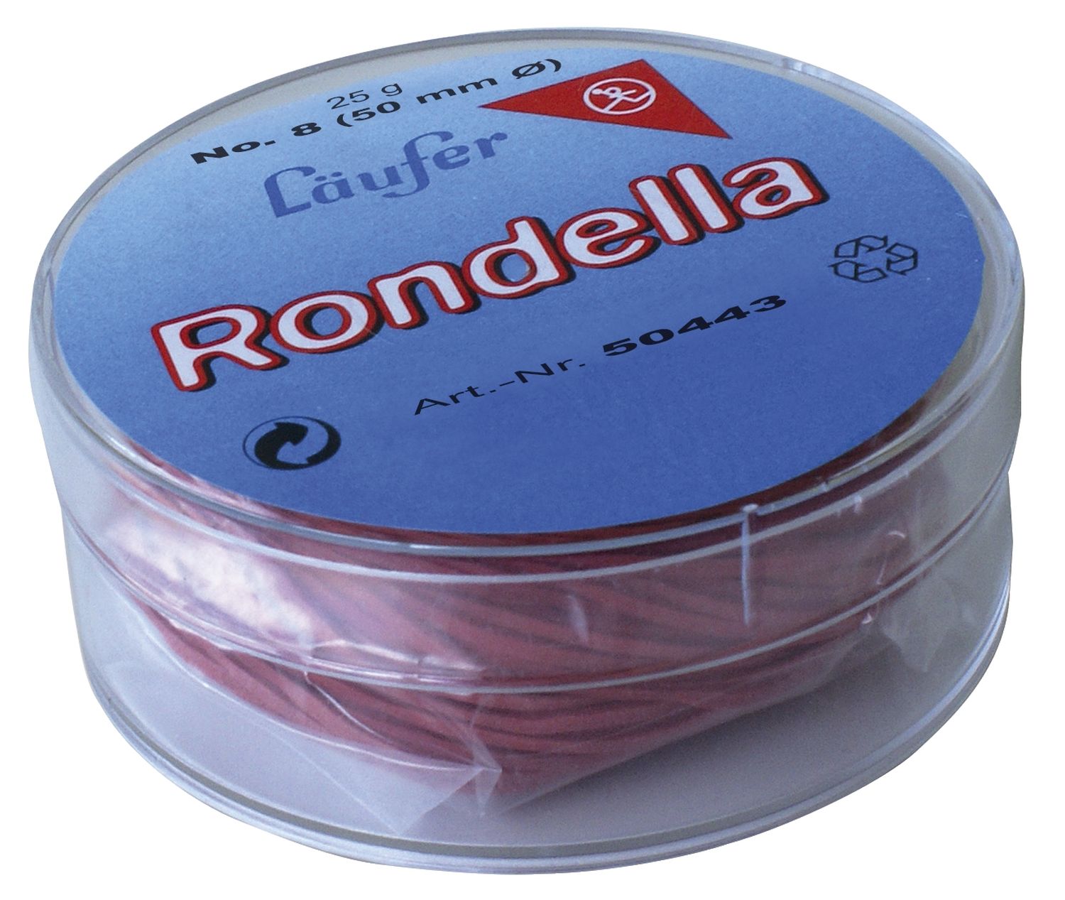 RONDELLA Gummiringe in der Dose - Ø25mm, 25g, rot RONDELLA Gummiringe in der Dose - Ø25mm, 25g, rot