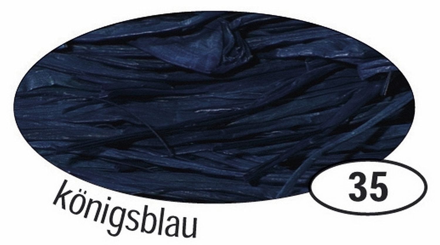 Naturbast Raffia - matt, königsblau, 50 g Naturbast Raffia - matt, königsblau, 50 g