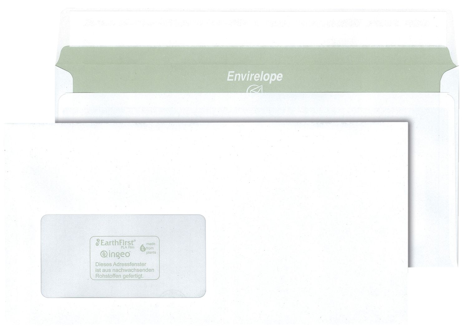 Briefumschlag Envirelope® 30005444, DIN lang, haftklebend, 75 g/qm, mit Fenster, 1.000 Stück Briefumschlag Envirelope® 30005444, DIN lang, haftklebend, 75 g/qm, mit Fenster, 1.000 Stück