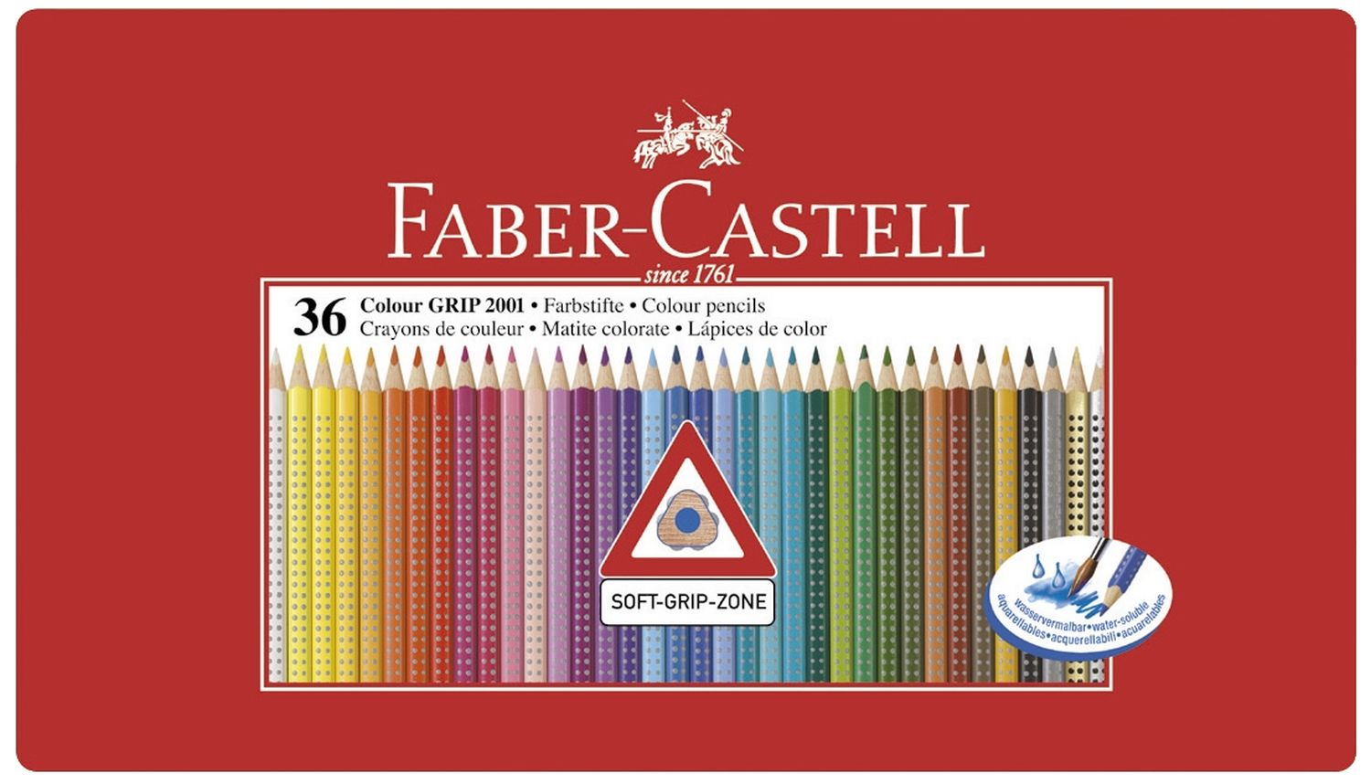 Buntstift Colour GRIP - 36 Farben, Metalletui Buntstift Colour GRIP - 36 Farben, Metalletui