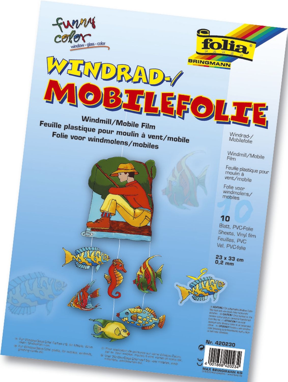 Fensterfolie - Mobile, 0,2 mm, 10 Stück, 35x 50 cm Fensterfolie - Mobile, 0,2 mm, 10 Stück, 35x 50 cm
