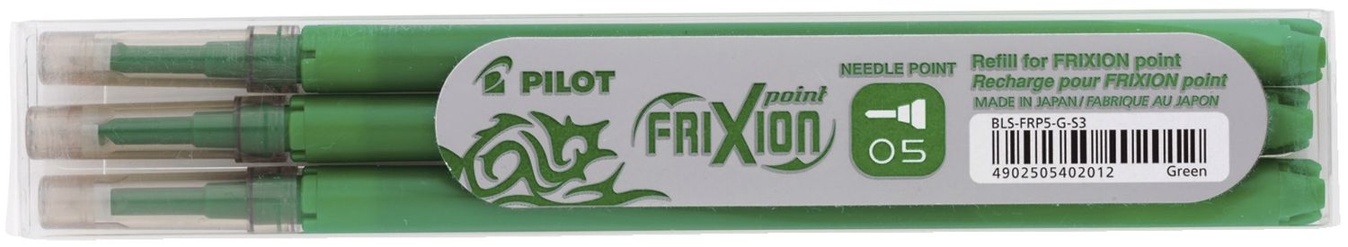 Tintenrollermine FriXion BLS-FRP5 - 0,3 mm, grün, 3er Pack Tintenrollermine FriXion BLS-FRP5 - 0,3 mm, grün, 3er Pack