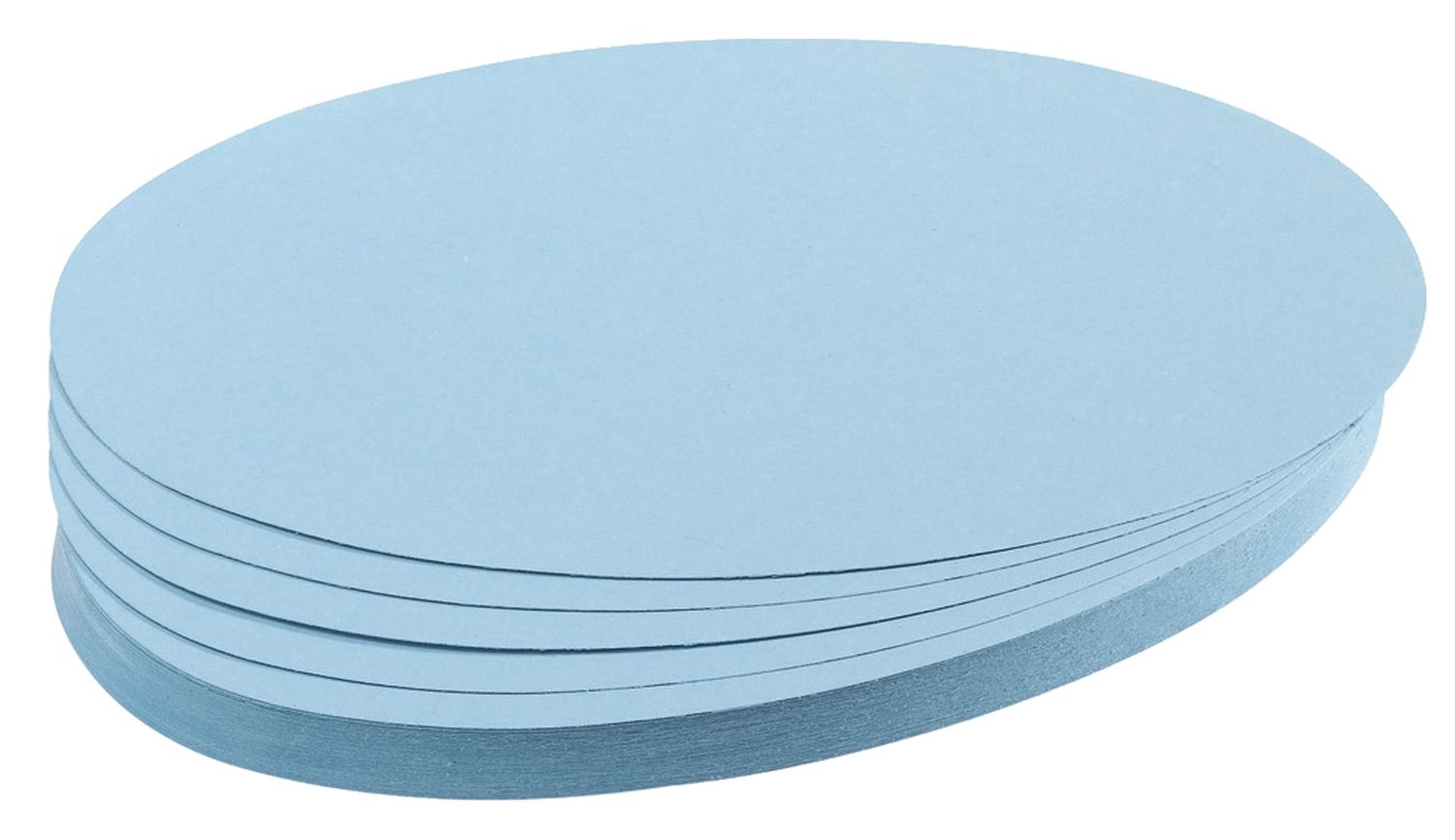 Moderationskarte - Oval, 190 x 110 mm, hellblau, 500 Stück Moderationskarte - Oval, 190 x 110 mm, hellblau, 500 Stück
