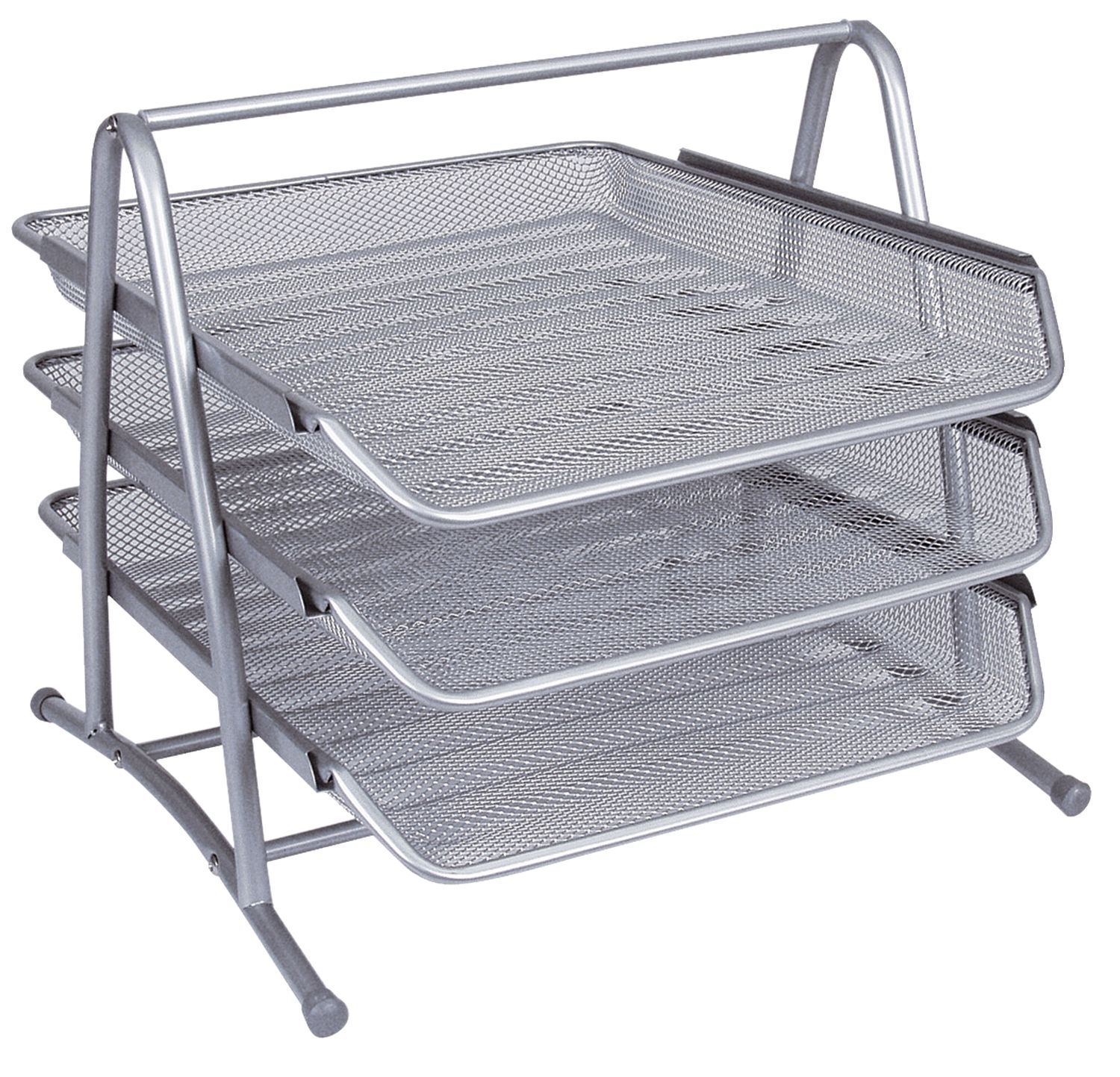 Briefablage-Set Q-Connect KF00822 aus Metalldraht, 3 Fächer bis C4, silber Briefablage-Set Q-Connect KF00822 aus Metalldraht, 3 Fächer bis C4, silber