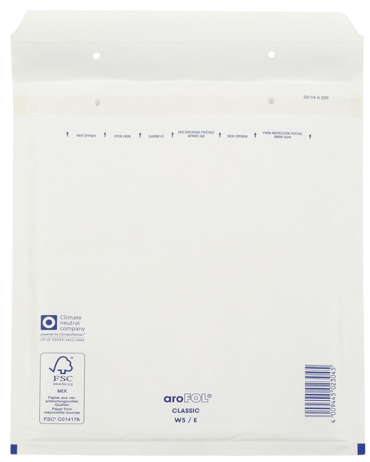 Luftpolstertaschen Nr. 5, 220x265 mm, weiß, 100 Stück Luftpolstertaschen Nr. 5, 220x265 mm, weiß, 100 Stück