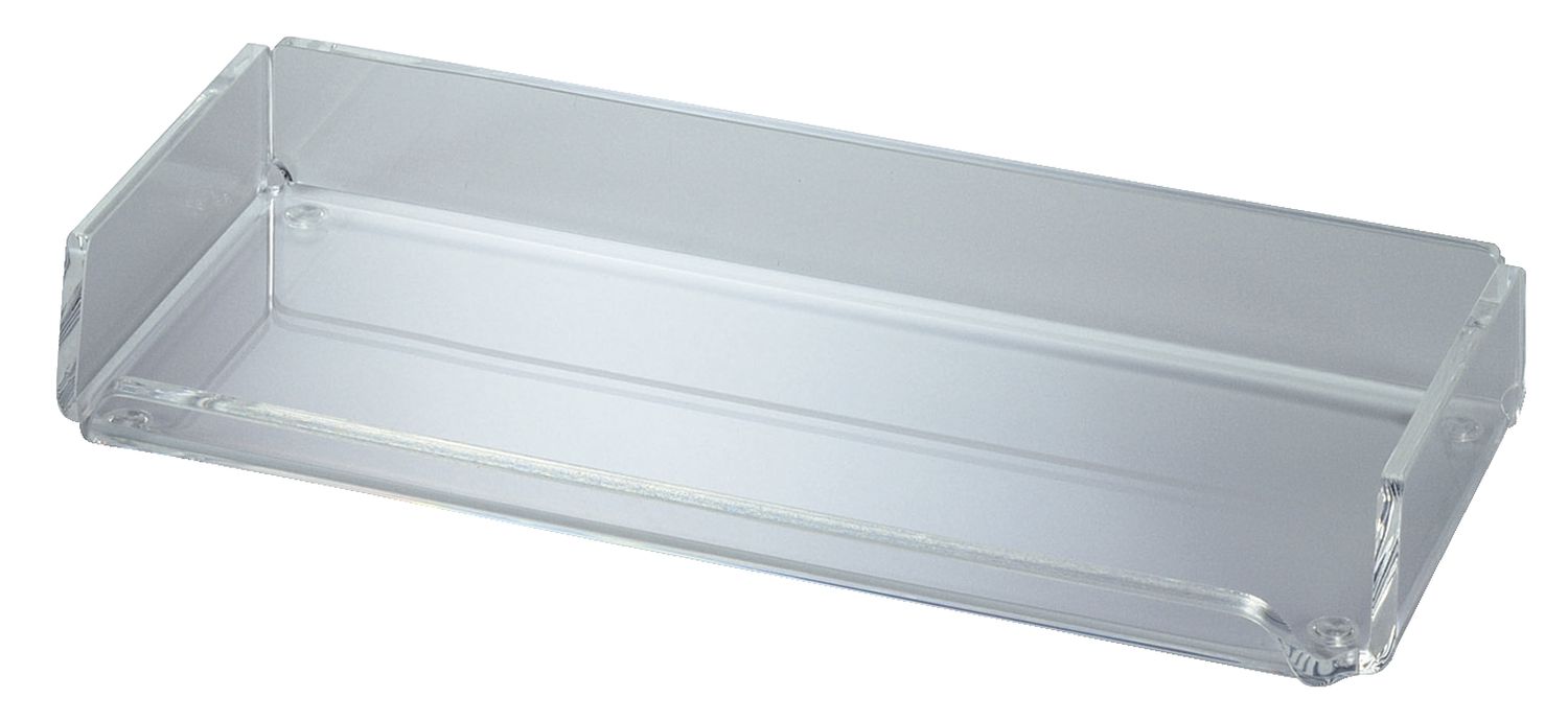Acryl Stifteschale - 1 Fach, 220 x 30 x 100 mm, glasklar Acryl Stifteschale - 1 Fach, 220 x 30 x 100 mm, glasklar