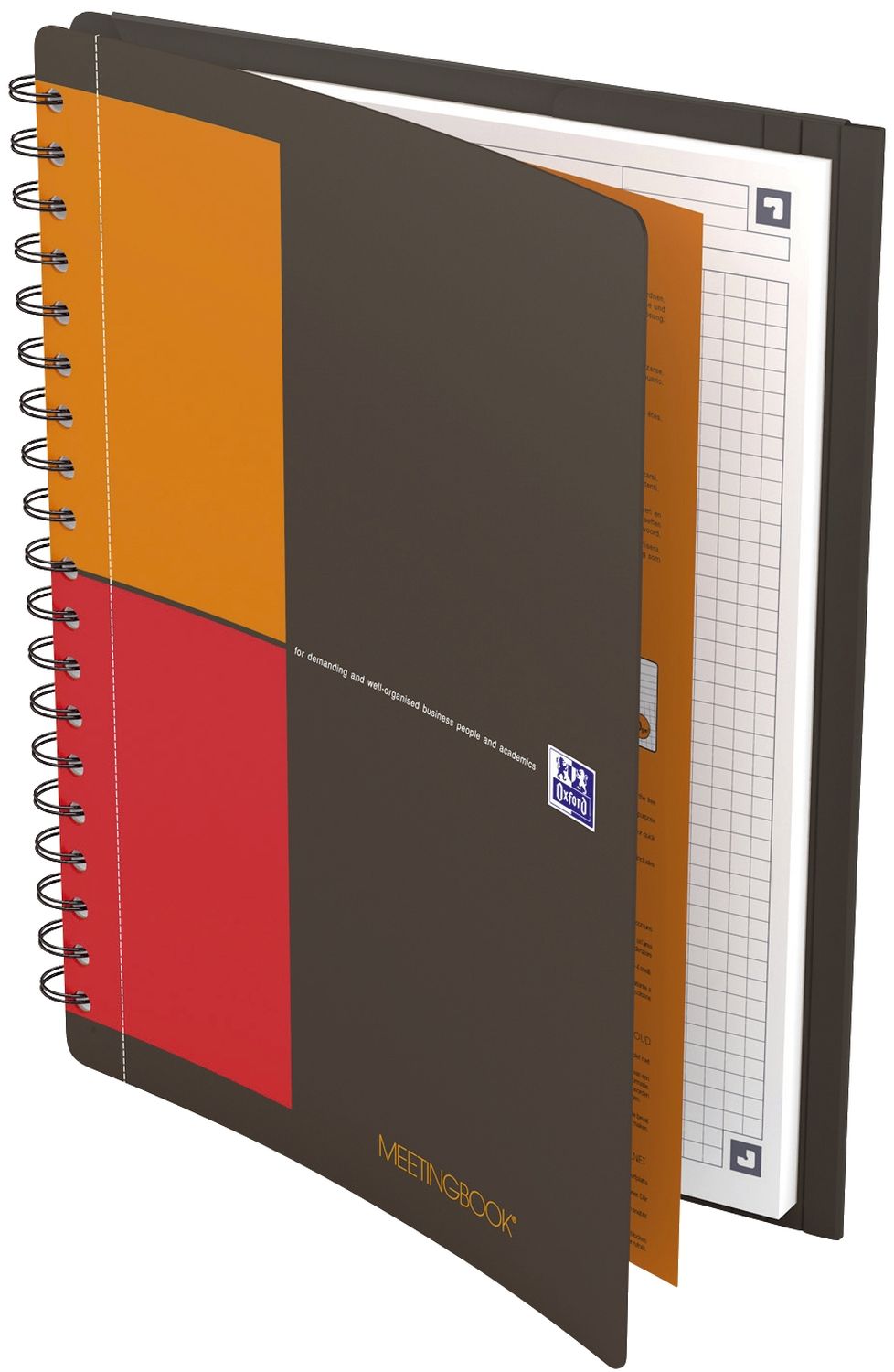 Meetingbook Connect - 2:1 Collegeblock und Gummizugmappe, B5, kariert, 80 Blatt, 4 Eckmarkierungen zum scannen Meetingbook Connect - 2:1 Collegeblock und Gummizugmappe, B5, kariert, 80 Blatt, 4 Eckmarkierungen zum scannen