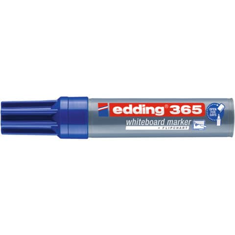 Whiteboardmarker Edding 365 (4-365003), Keilspitze 2-7 mm, blau