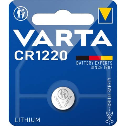 Knopfzelle Varta 6220, CR1220, 3 V