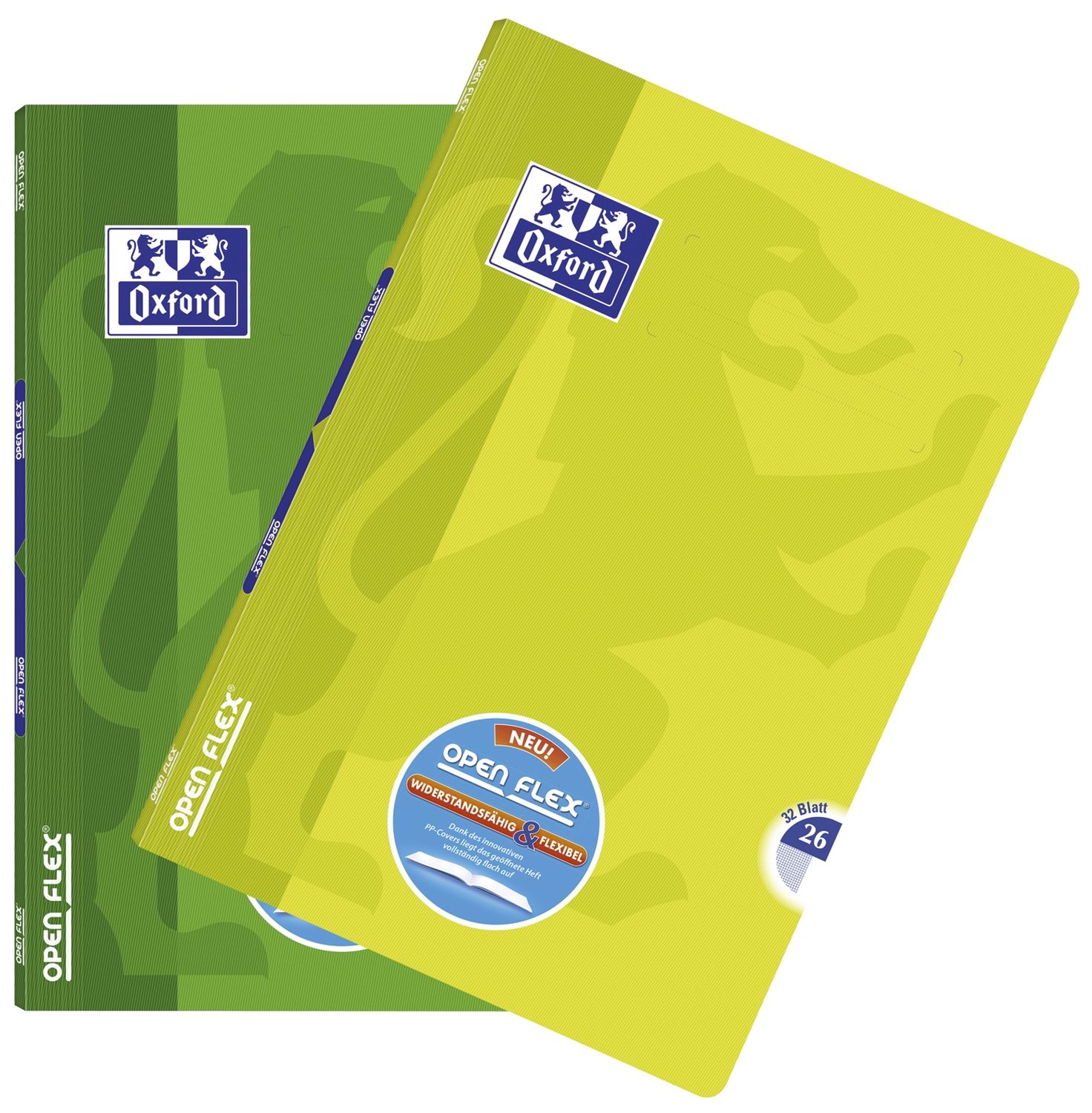 OpenFlex Heft LIN26 - A4, 32 Blatt, 90 g/qm, kariert mit Rand, sortiert OpenFlex Heft LIN26 - A4, 32 Blatt, 90 g/qm, kariert mit Rand, sortiert