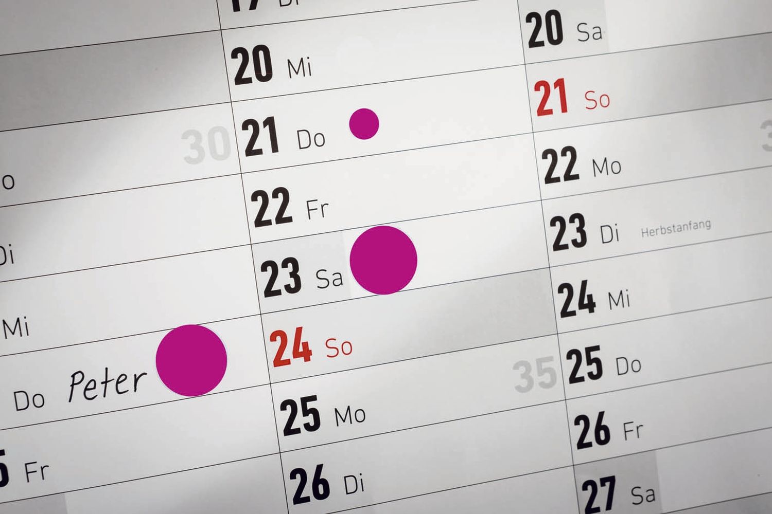 3853 Markierungspunkte - Ø 19 mm, Spender mit 250 Etiketten, magenta 3853 Markierungspunkte - Ø 19 mm, Spender mit 250 Etiketten, magenta