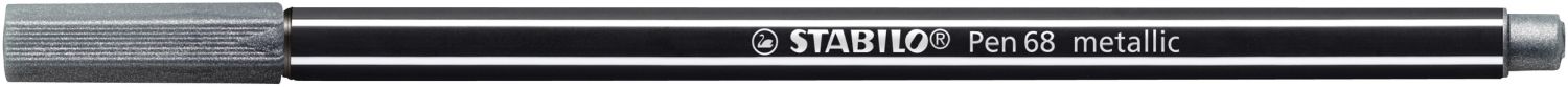 Premium Metallic-Filzstift - Pen 68 metallic - Einzelstift - silber