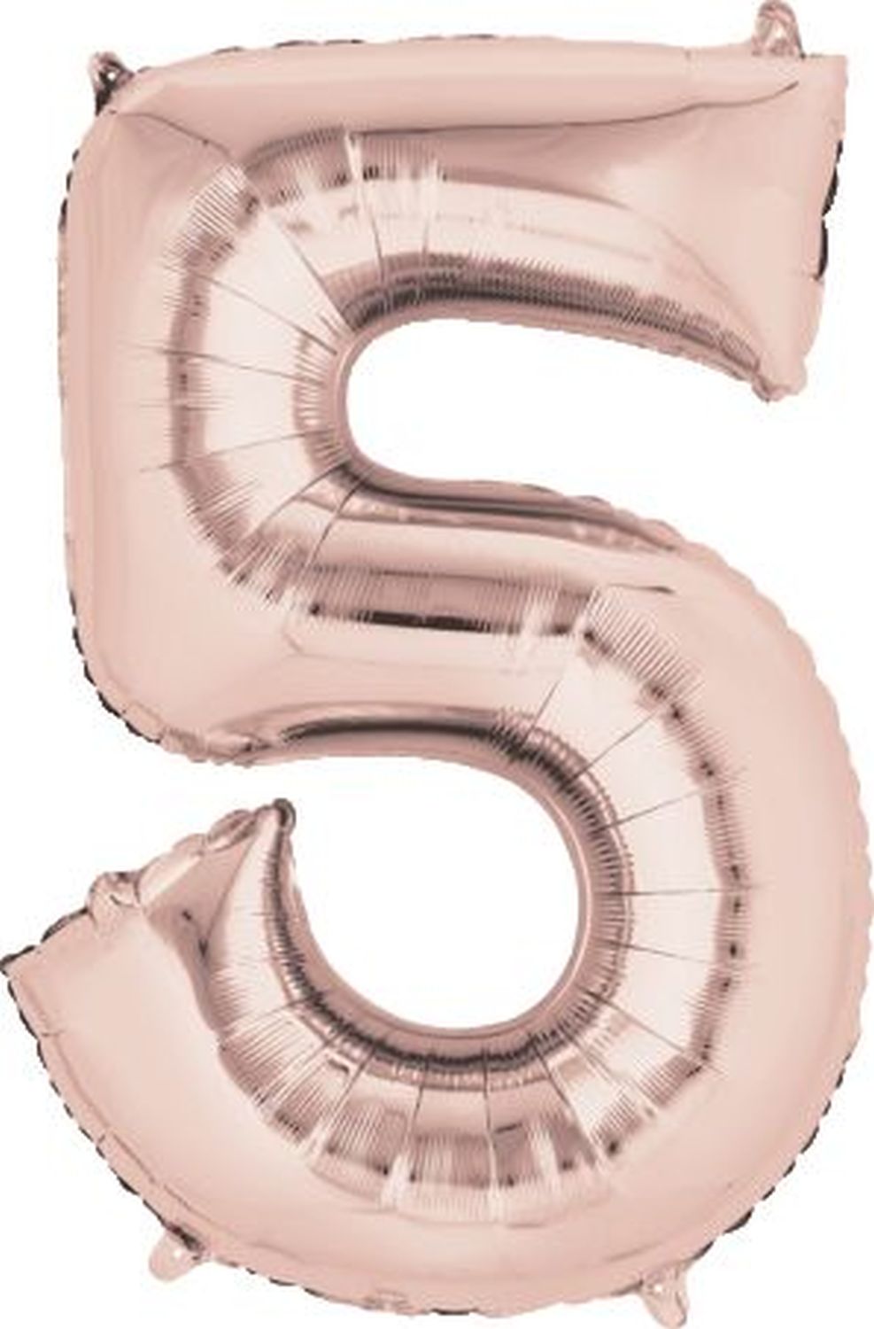 Folienballon XXL Zahl 5 - rose gold Folienballon XXL Zahl 5 - rose gold