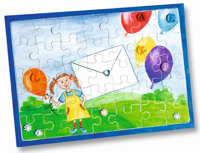 Puzzle - 35tlg., A4, blanko, weiß Puzzle - 35tlg., A4, blanko, weiß
