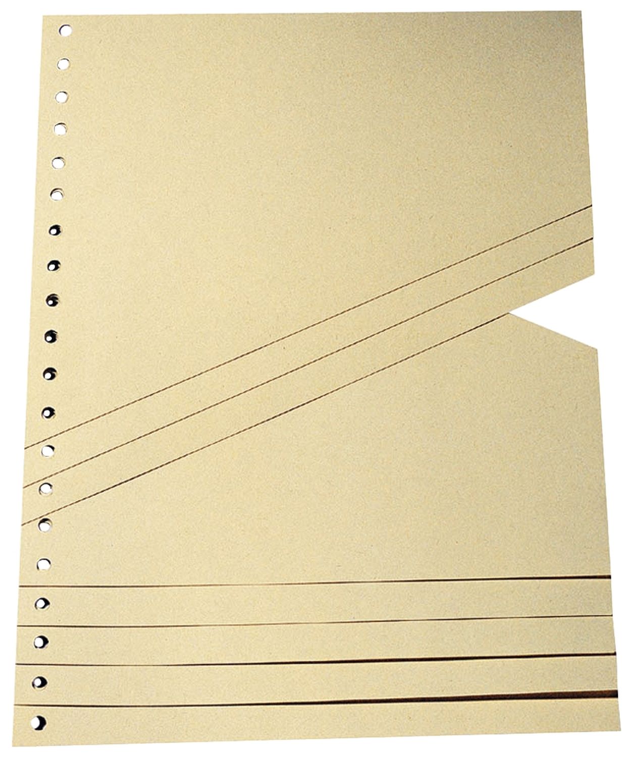 Staffel-Trennblätter - A4, chamois, 100 Stück Staffel-Trennblätter - A4, chamois, 100 Stück