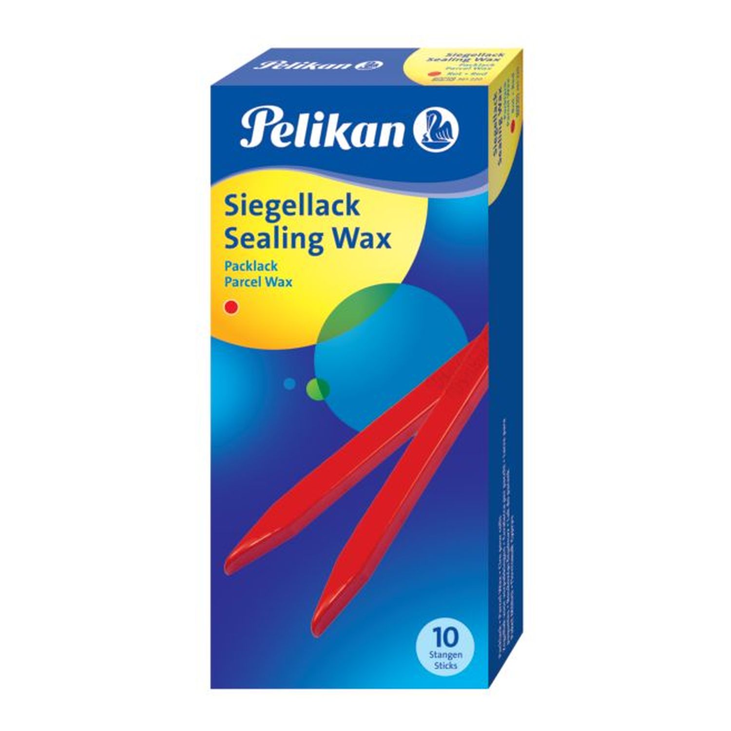 Siegellack Packlack, rot, Schachtel mit 10 Stangen Siegellack Packlack, rot, Schachtel mit 10 Stangen