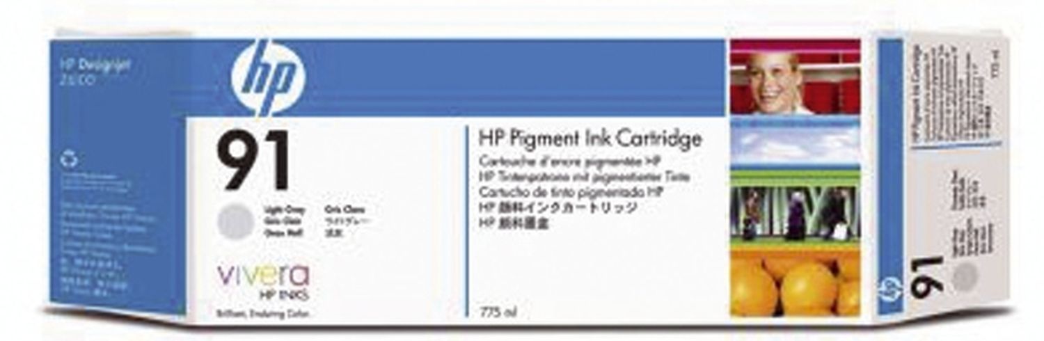 Original HP Tintenpatrone fotograu (C9466A,91,NO91)