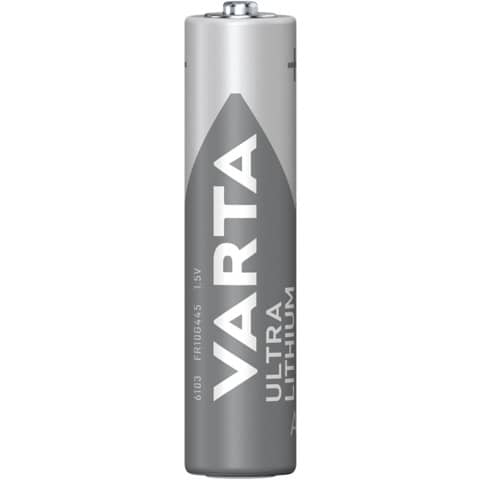 Batterien Varta Ultra Lithium AAA 6103, Micro, R3, LR03, 1,5 V, 4 Stück