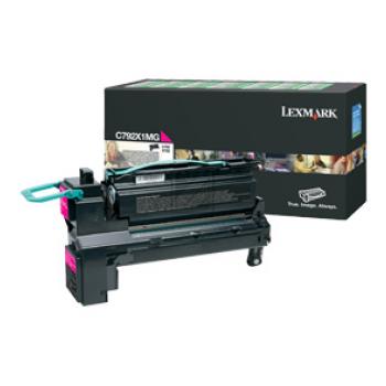 Original Lexmark Tonerkartusche magenta extra High-Capacity return program (00C792X1MG,0C792X1MG,C792X1MG)