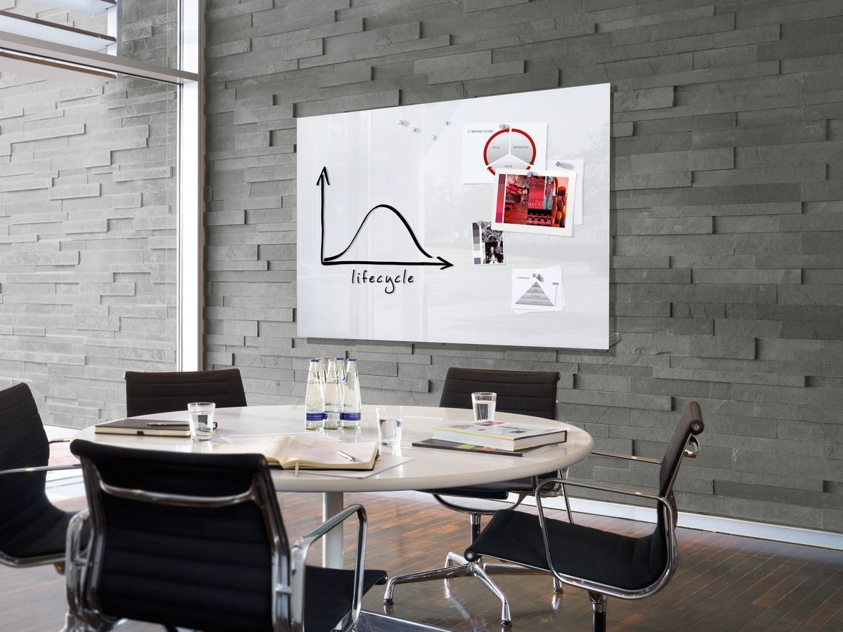Glas-Magnetboard Artverum - super-weiß, 120 x 90 cm Glas-Magnetboard Artverum - super-weiß, 120 x 90 cm