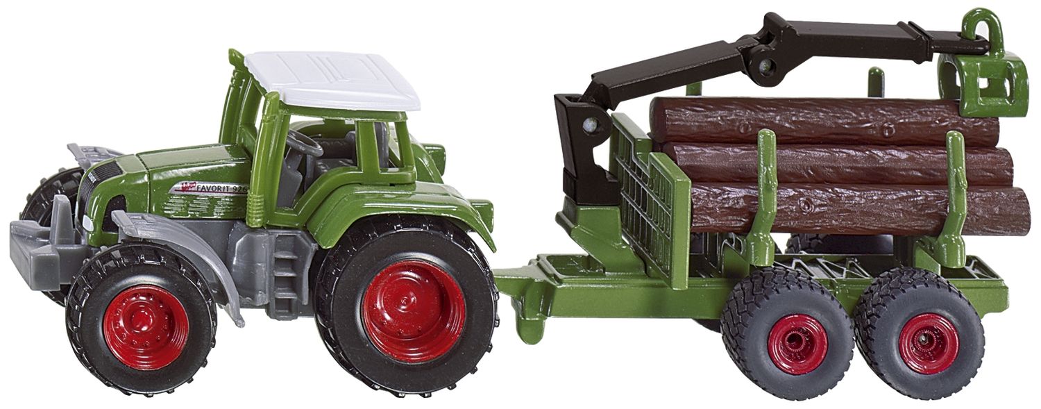 Traktor mit Forstanhänger, Nr. 1645 Traktor mit Forstanhänger, Nr. 1645