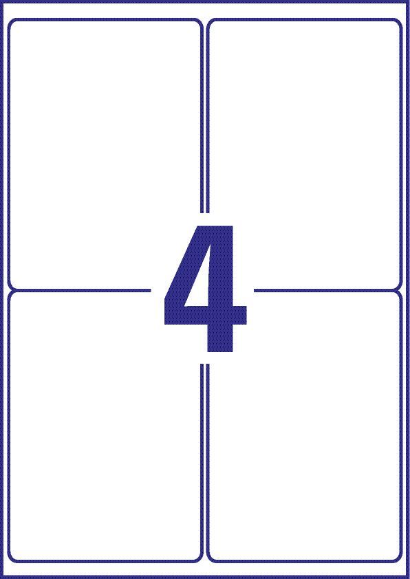 L4774-20 Folien-Etiketten - 99,1 x 139 mm, weiß, 80 Etiketten/20 Blatt, permanent, wetterfest L4774-20 Folien-Etiketten - 99,1 x 139 mm, weiß, 80 Etiketten/20 Blatt, permanent, wetterfest