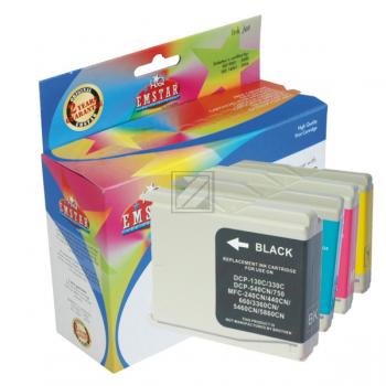 Alternativ Tinte Emstar B45 ersetzt LCLC-1000VAL, 4x ca. 845 Seiten, 4 Farben