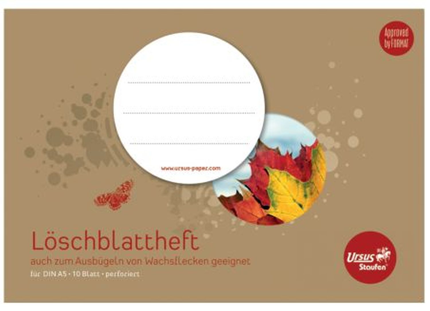 Löschblattheft perforiert A5 10 Blatt 80g/qm