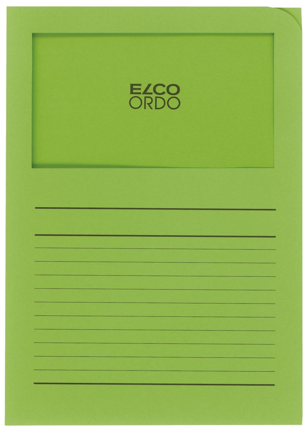 Sichtmappen Ordo classico - grün, 120g, 100 Stück, Sichtfenster und Linien Sichtmappen Ordo classico - grün, 120g, 100 Stück, Sichtfenster und Linien