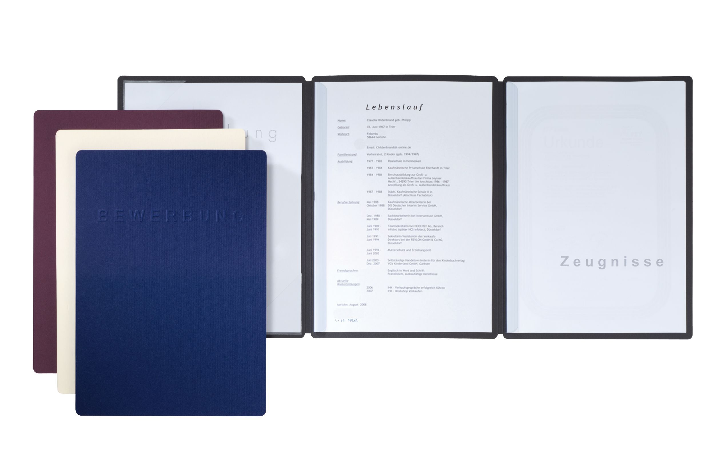 Bewerbungsmappe Shift blau Bewerbungsmappe Shift blau