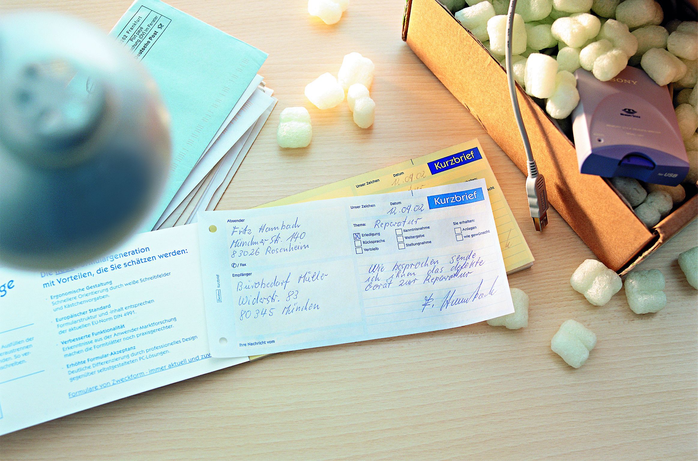 1020 Kurzbrief, DIN A4 (1/3), vorgelocht, 100 Blatt, weiß 1020 Kurzbrief, DIN A4 (1/3), vorgelocht, 100 Blatt, weiß