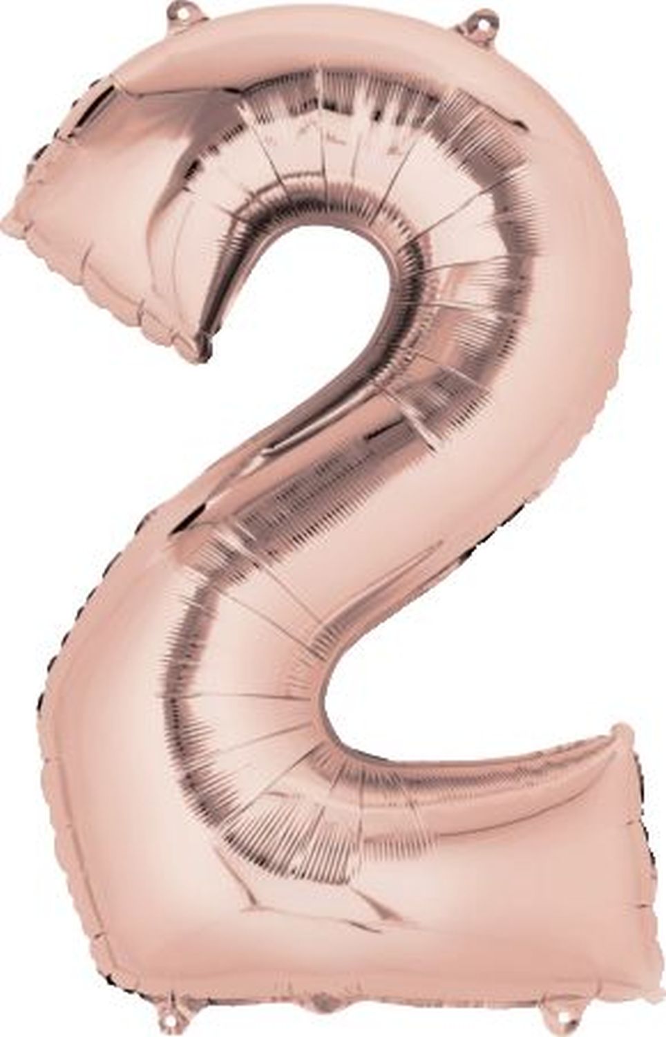 Folienballon XXL Zahl 2 - rose gold Folienballon XXL Zahl 2 - rose gold