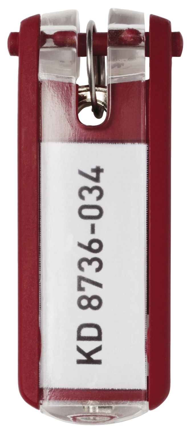 Schlüsselanhänger KEY CLIP - rot - Beutel mit 6 Stück Schlüsselanhänger KEY CLIP - rot - Beutel mit 6 Stück