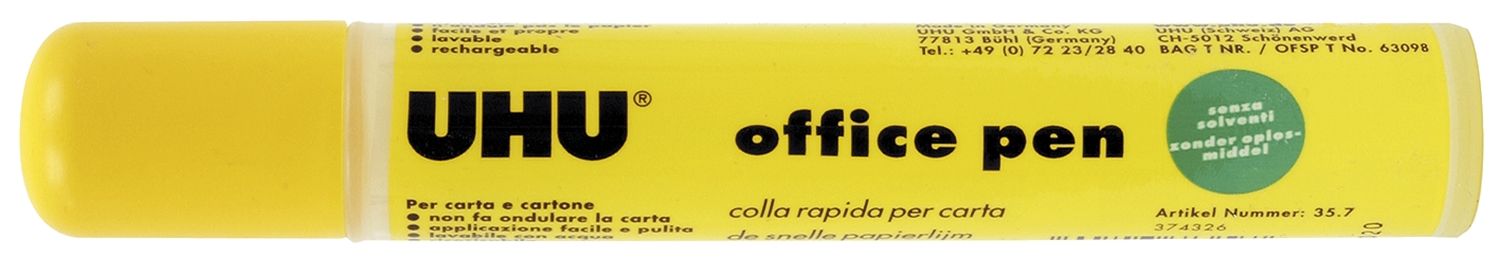 office pen Stiftform - 60 g, nachfüllbar, ohne Lösungsmittel office pen Stiftform - 60 g, nachfüllbar, ohne Lösungsmittel