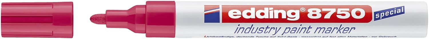8750 Lackmarker industry paint marker - 2-4 mm, rot 8750 Lackmarker industry paint marker - 2-4 mm, rot