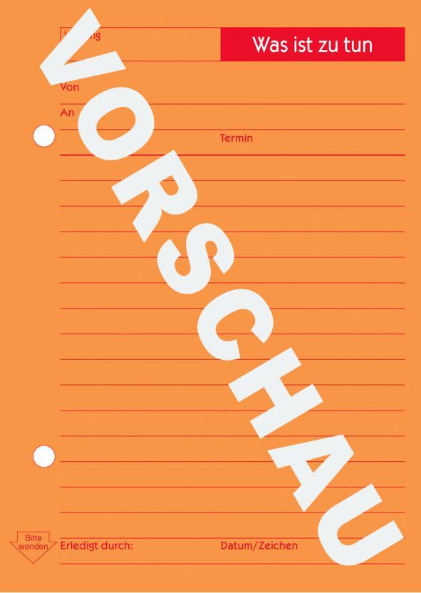 1014 Was war inzwischen/was ist zu tun, DIN A6, vorgelocht, 50 Blatt, orange 1014 Was war inzwischen/was ist zu tun, DIN A6, vorgelocht, 50 Blatt, orange