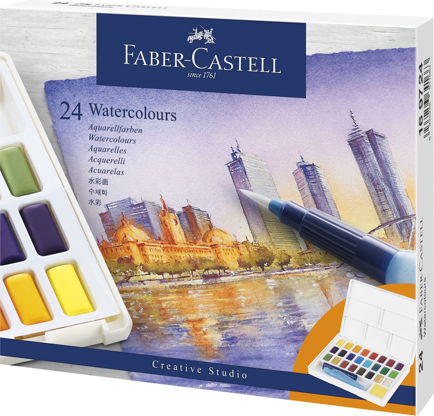 Aquarellfarbkasten Creative Studio - 24 Farben im Näpfchen, Etui Aquarellfarbkasten Creative Studio - 24 Farben im Näpfchen, Etui