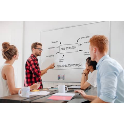 Whiteboard Legamaster Premium Plus 7-101075, 200 x 120 cm, emalliert, Alurahmen, senk- oder waagerechte Wandbefestigung