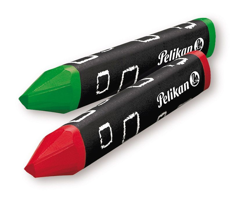 Wachsmalstift 665/8 - 8 Farben sortiert, dreieckig, Box mit 8 Stiften + 1 Schaber